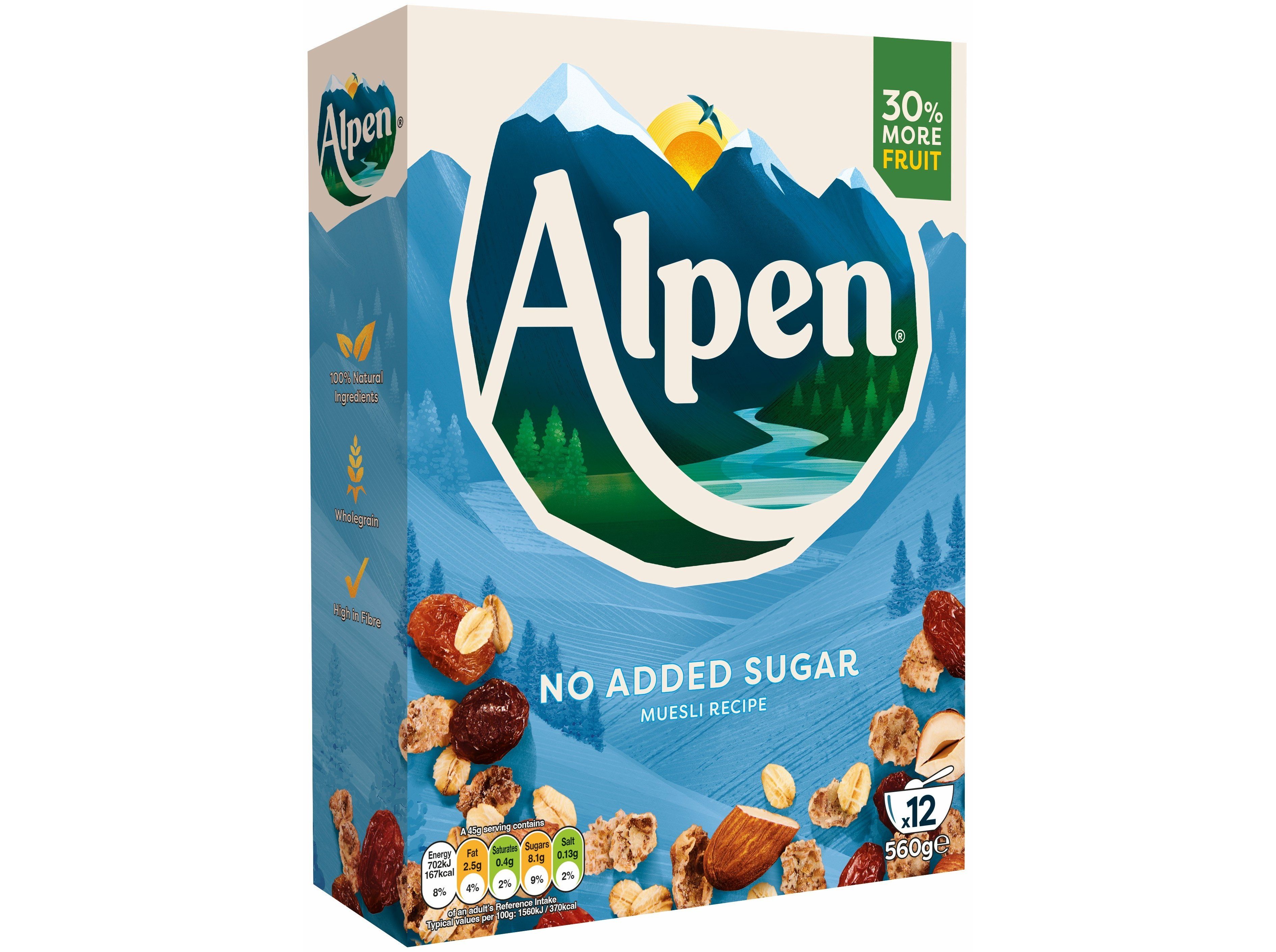 CEREAIS ALPEN SEM AÇÚCAR 560G