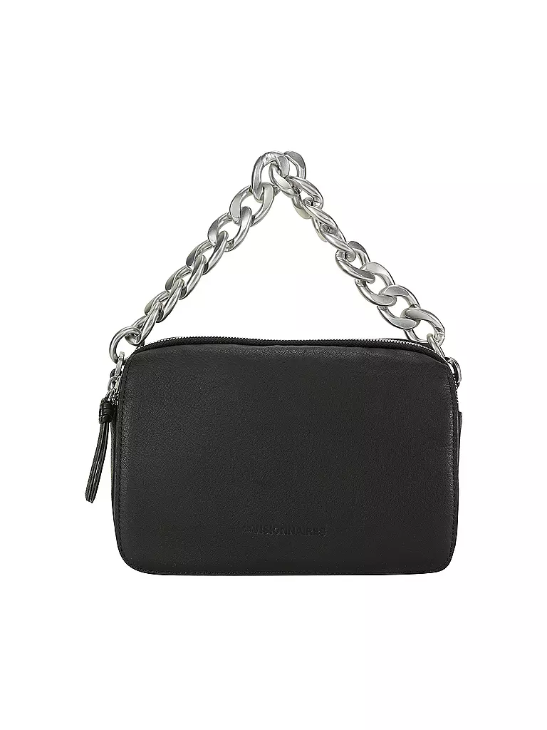 LES VISIONNAIRES Ledertasche - Umhängetasche EMILY CHAIN schwarz