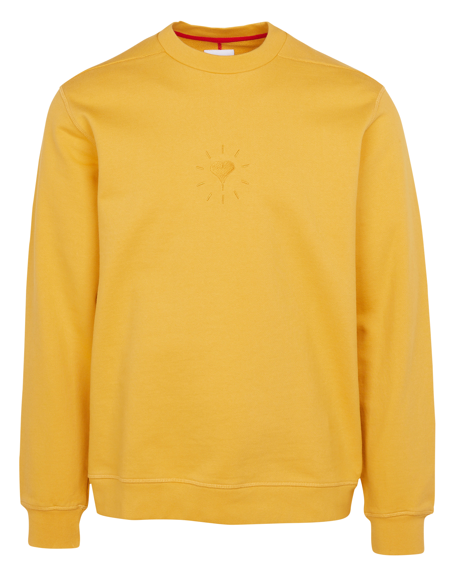 PSILI - Sweat col rond en coton | Orange
