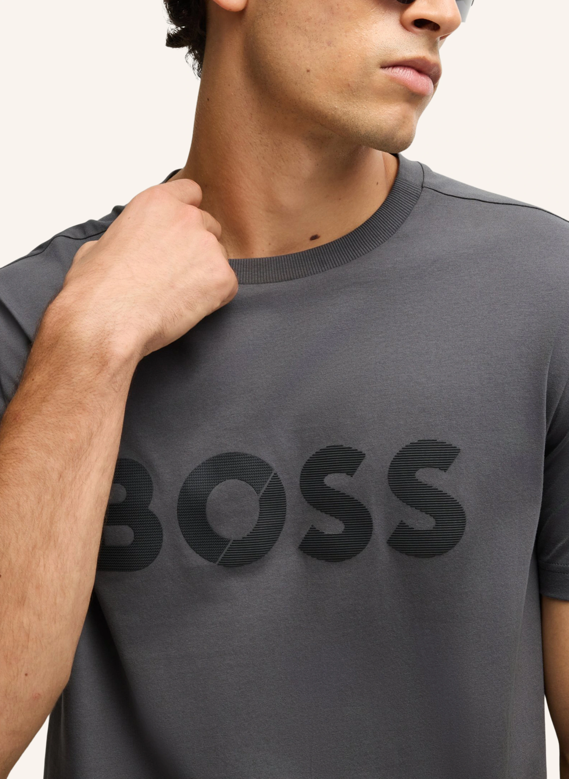 BOSS T-Shirt TEE TAPE LOGO Regular Fit