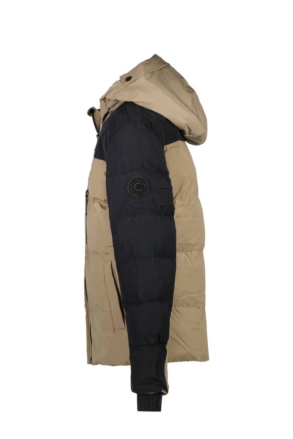 Cars gewatteerde winterjas HAMDON beige/zwart