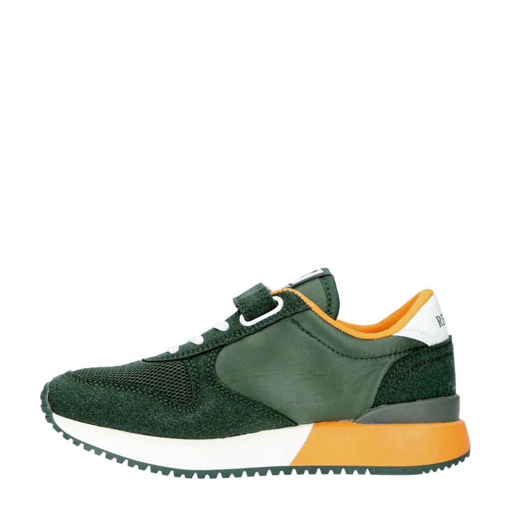 REPLAY Fiber jr boy 5sneakers groen/oranje