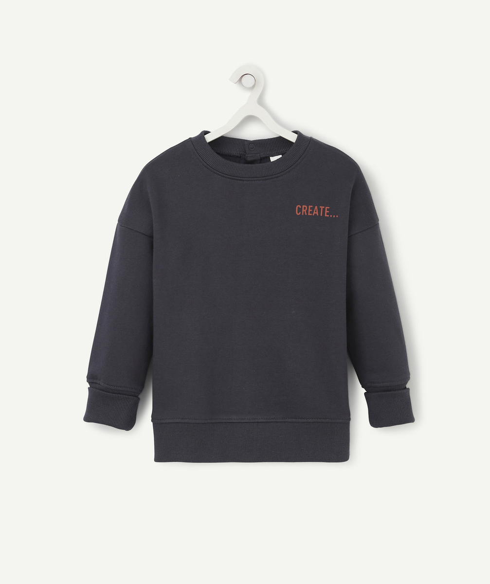 LE SWEAT ÉVOLUTIF BLEU MARINE EN COTON PIMA