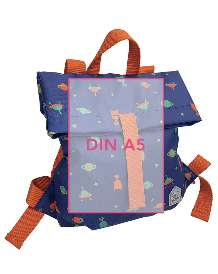 Kinder-Rucksack GALAXIE – MINI KURIER (32x29x3) in blau