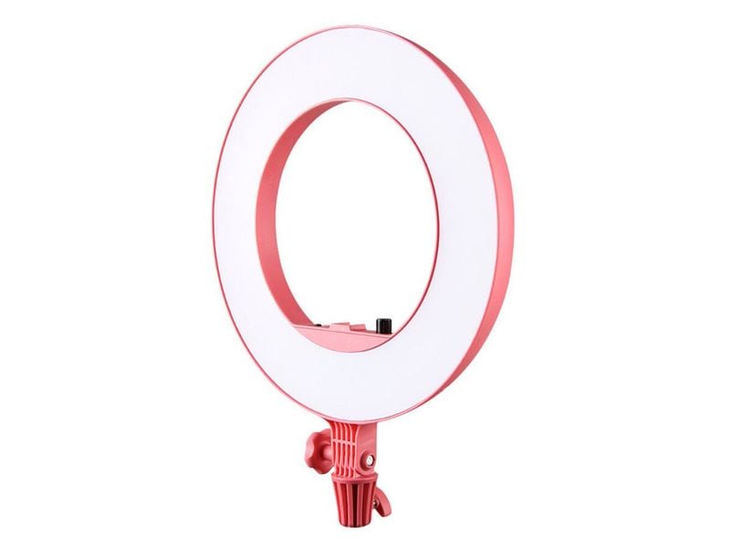 Godox Ringlicht LR180 LED Pink 5600 K Farbtemperatur und stufenloser Helligkeitsregelung, geeignet für Porträtfotografie oder zum Hervorheben von Make-up