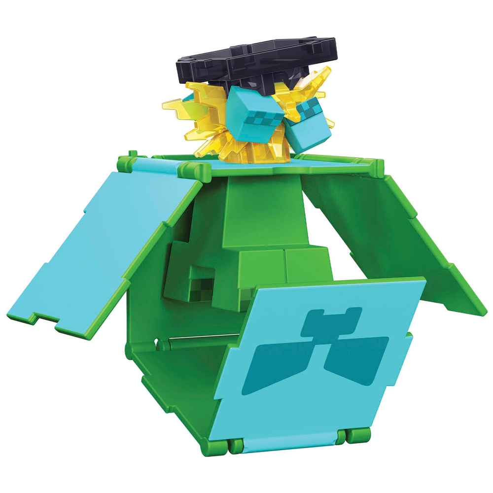 Minecraft 2-in-1 Creeper und Charged Creeper Flippin Figuren