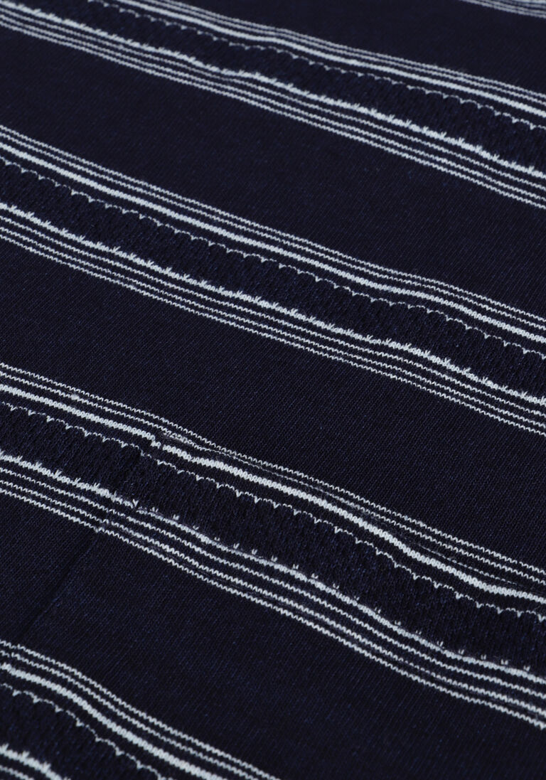ANERKJENDT donkerblauwe anerkjendt t-shirt akkikki curve stripe tee