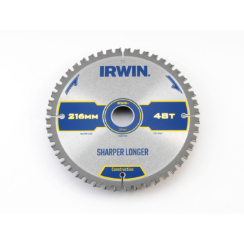 Irwin afkortzaagblad 48T voor hout / laminaat / MDF- 216 x 30 mm