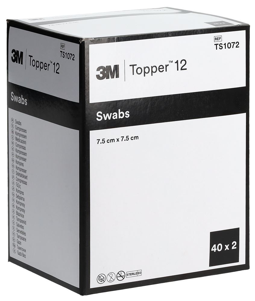 TOPPER NW Kompressen 7.5x7.5cm steril 80 Stk