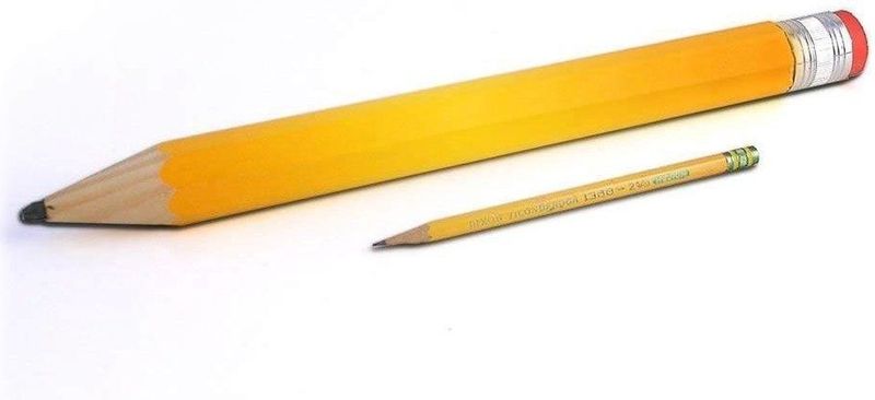 Groot Potlood XXL - Giant Pencil - Houtmateriaal - 34 cm - Inclusief Gum