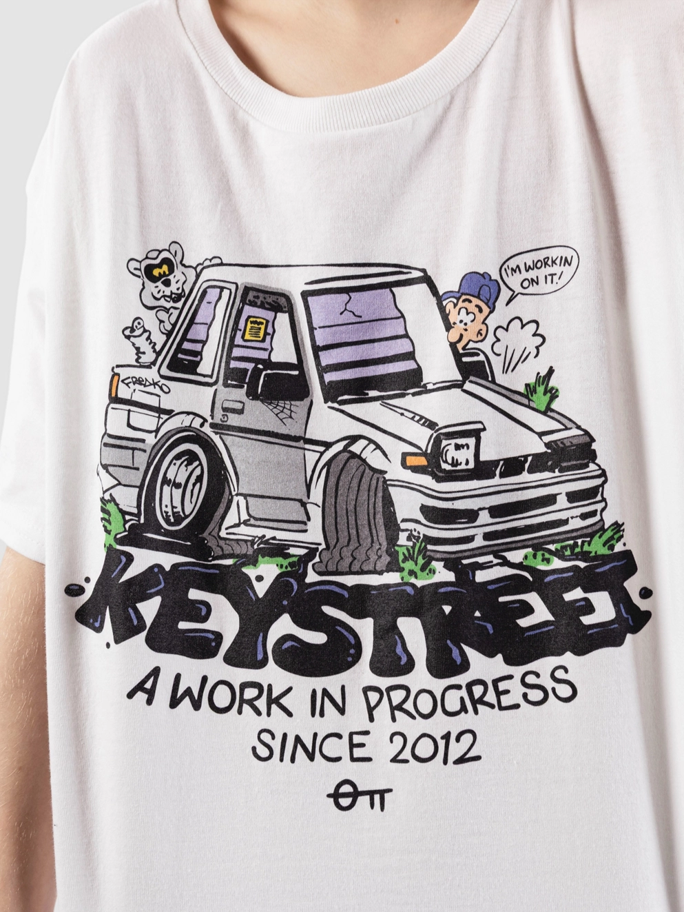 Key Street X FRKO WIP Kids T-Shirt white