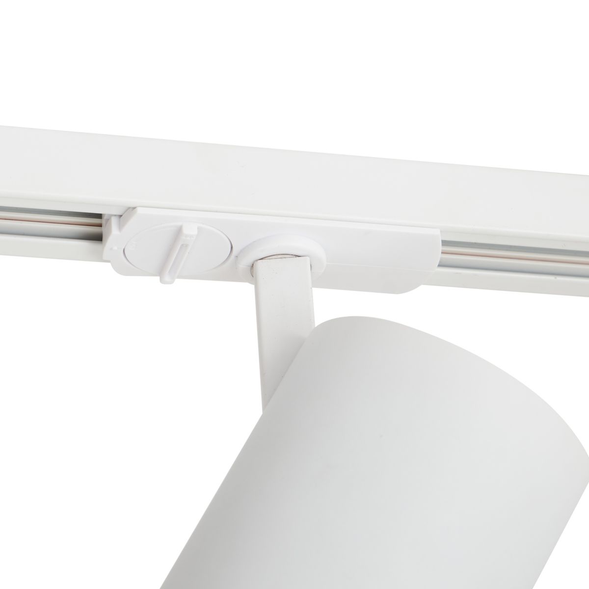 Moderne spot wit voor railsysteem 1-fase incl. LED - Iconic Mark