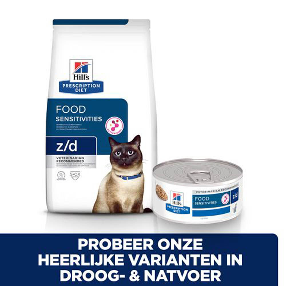 Hill's Prescription Diet Food Sensitivities z/d - Kattenvoer - 156 Gram - kip