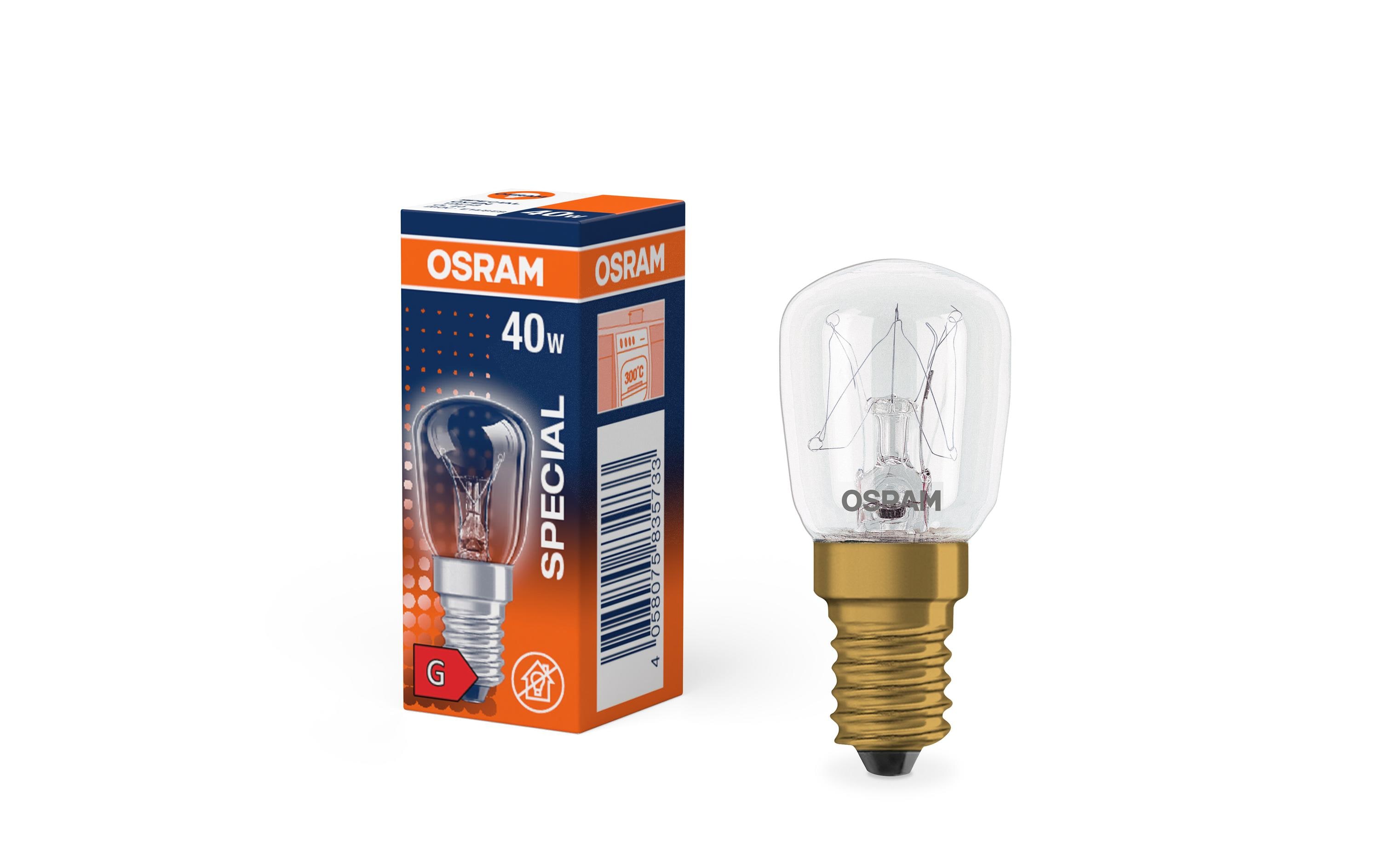 Lampe Special Oven T CL 40W 230 V E14 WarmweissGlühlampe für Ofenbeleuchtung