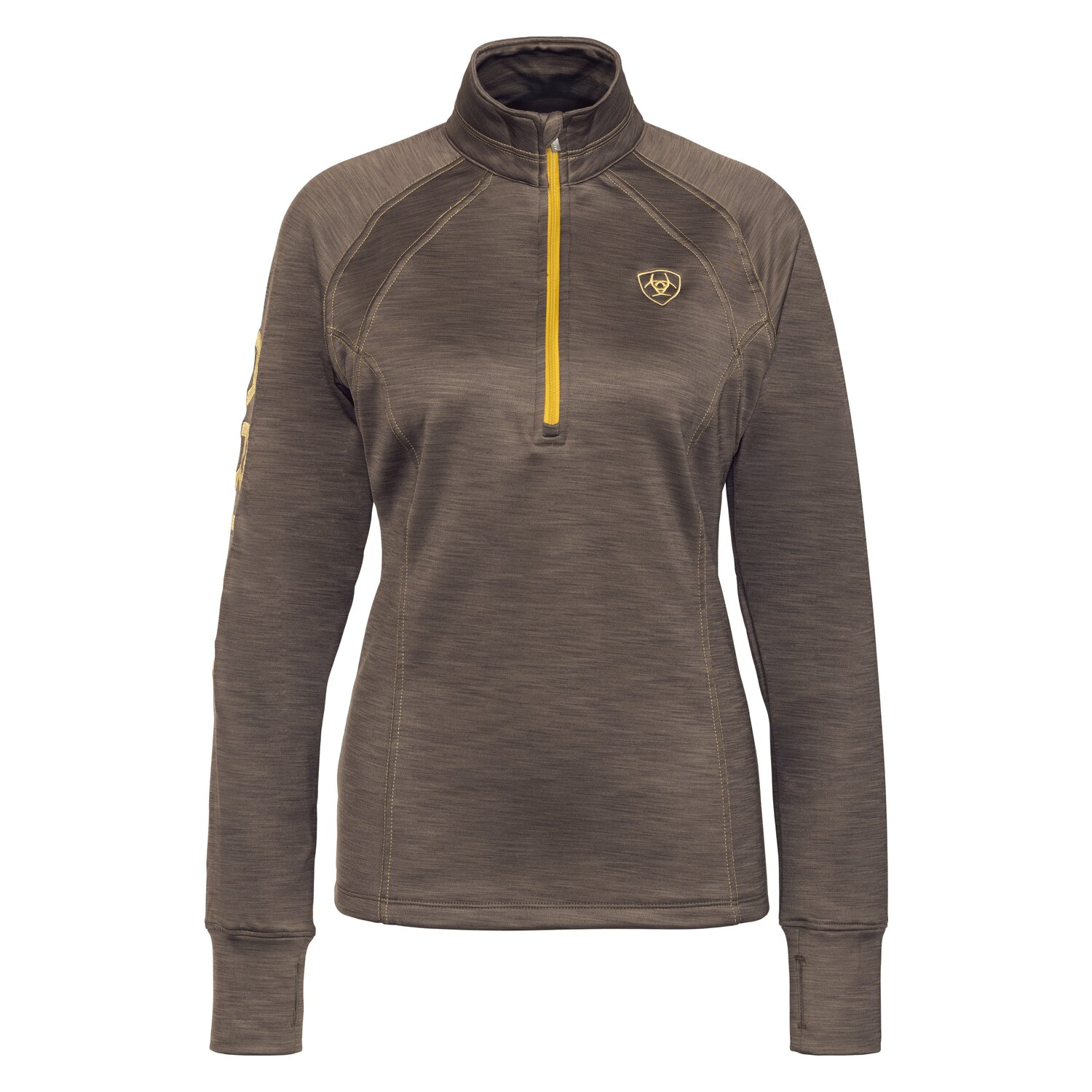 ARIAT Sweatshirt Tek Team 1/2 Zip - canteen