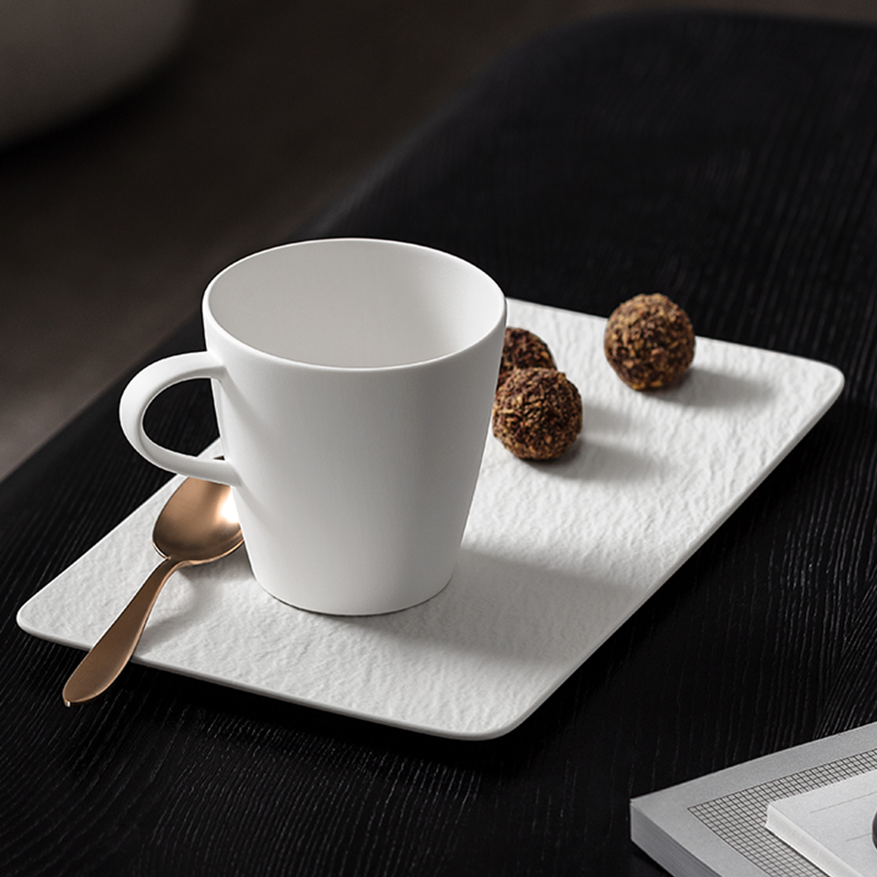 Manufacture Coffee cup White, 5.5 oz, Premium Porcelain