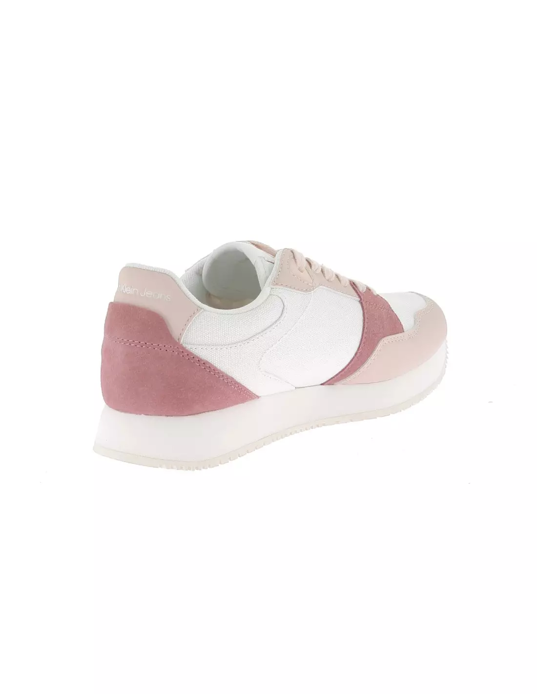 CALVIN KLEIN JEANS RUNNER LOW LACE MIX - Baskets White