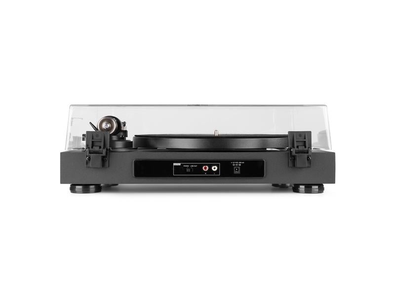 Audizio Plattenspieler RP340 Schwarz HiFi-Plattenspieler mit Riemenantrieb