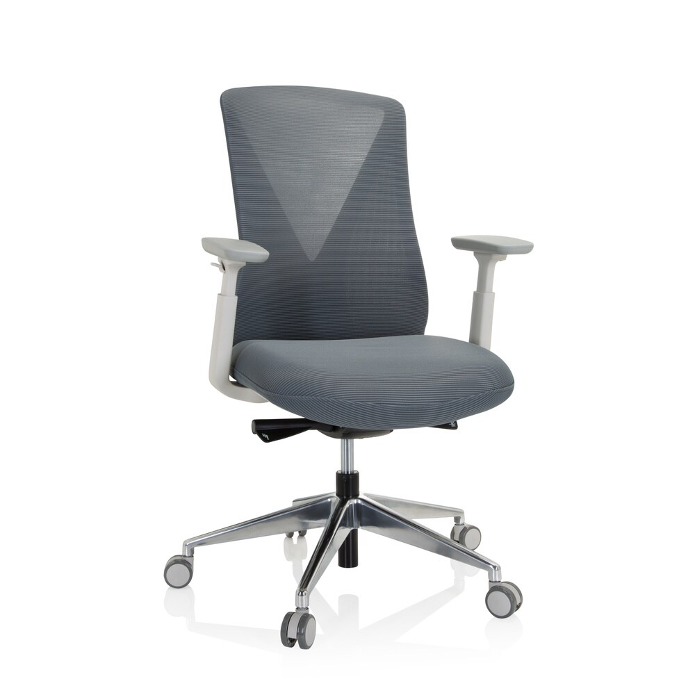 Profi Bürostuhl PAPIL PRO Stoff/Netzstoff mit Armlehnen (höhenverstellbar) hjh OFFICE