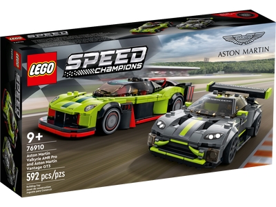 LEGO Aston Martin Valkyrie AMR Pro en Aston Martin Vantage GT3 (76910)