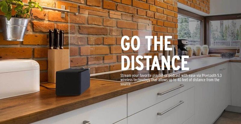 Klipsch - The One Plus - Bluetooth Speaker - Walnoot - 60W - Bluetooth 5.3