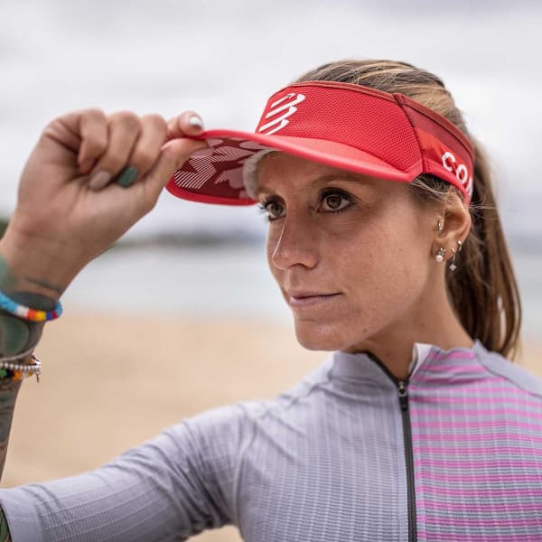 Visière running COMPRESSPORT VISOR ULTRALIGHT RED