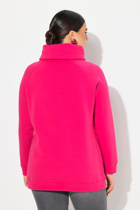 Sweatshirt, weiter Stehkragen, Taschen, Raglan-Langarm