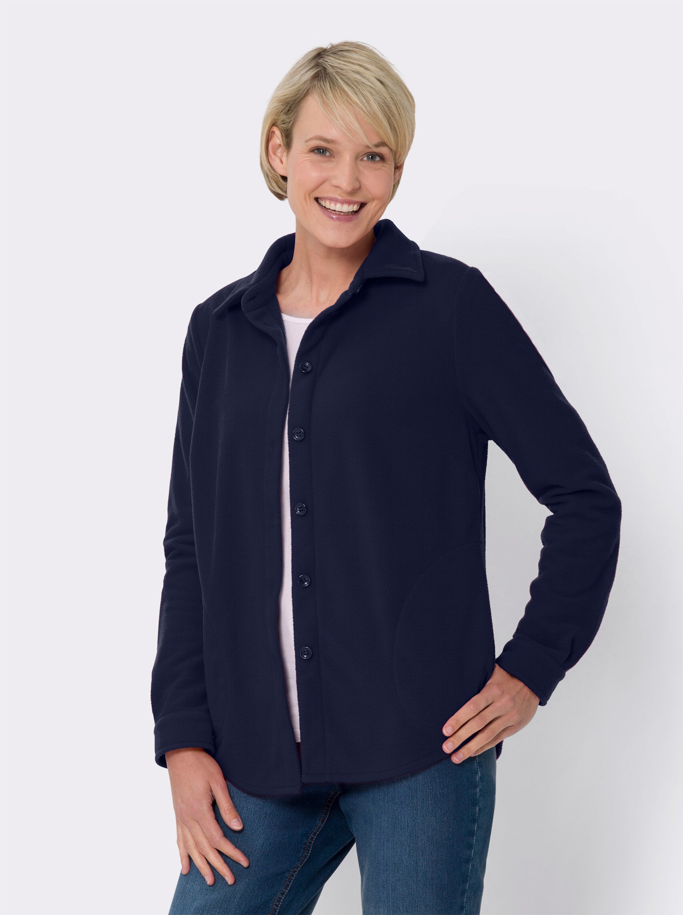 Fleece-Bluse