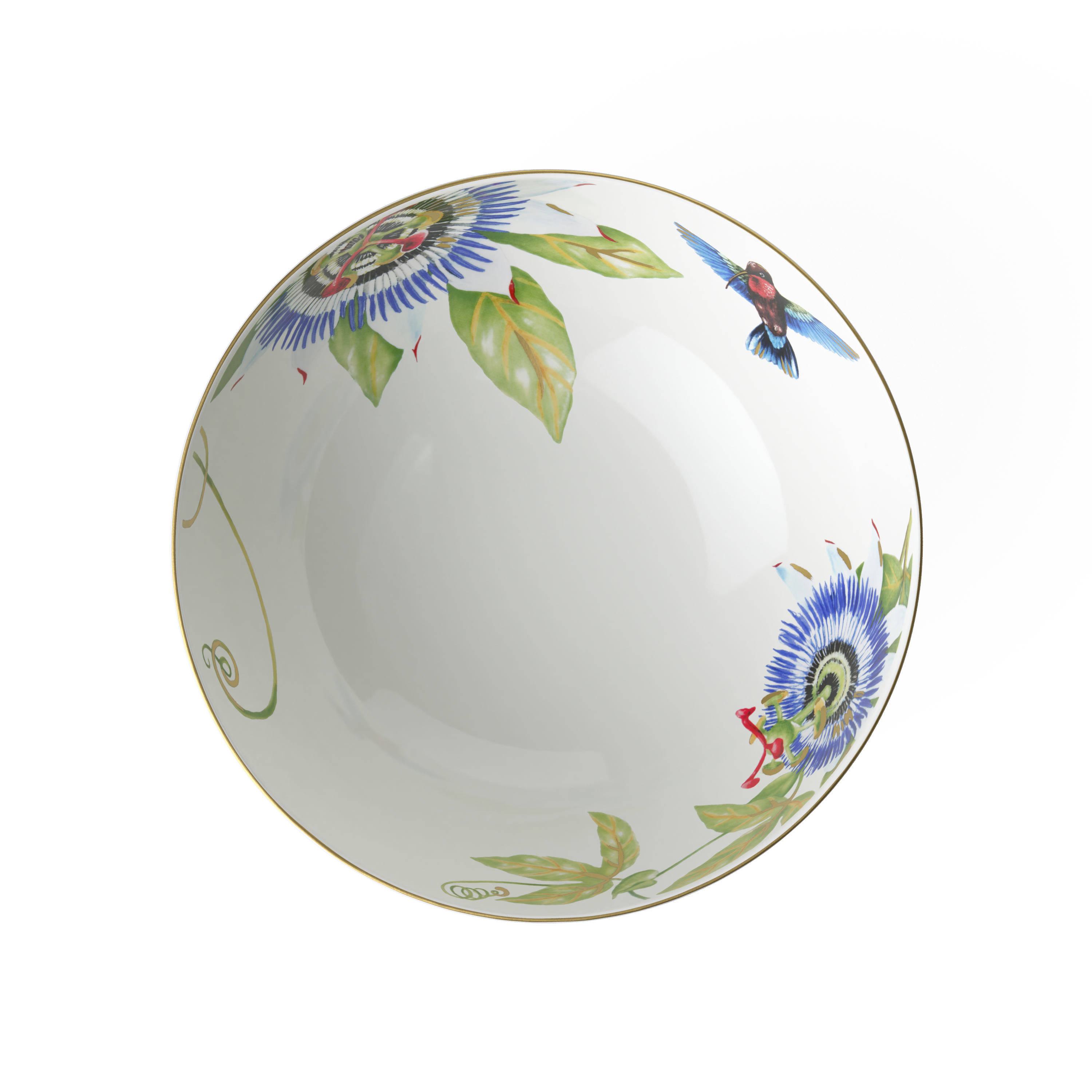 Amazonia Salad serving bowl Multi-colored, 50.8 oz, Premium Bone Porcelain