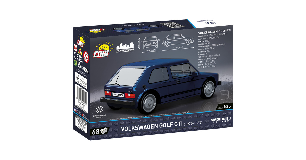 COBIVolkswagen Golf GTI (1976-1983) Constructiespeelgoed  (Schaal 1:35)