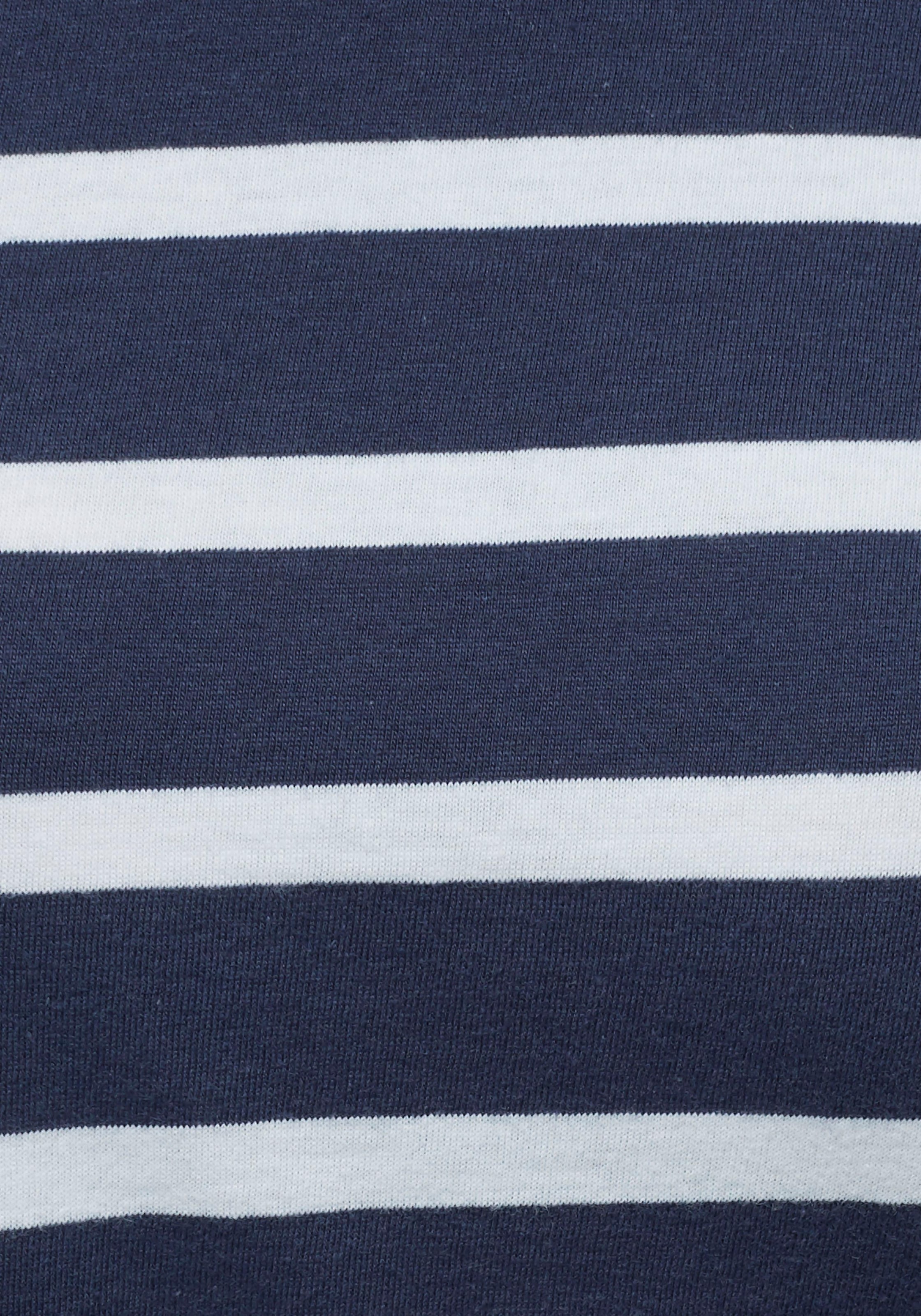 AJC Langarmshirt , gestreift,  Rundhalsausschnitt,  aus Baumwolle,  aus Single Jersey