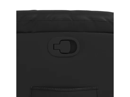 Fauteuil inclinable Noir Similicuir