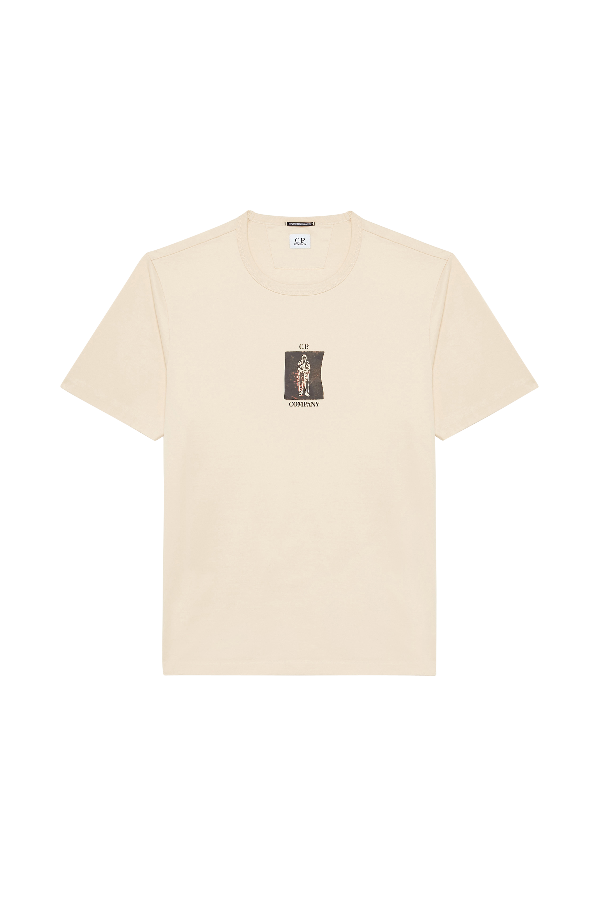 C.P. COMPANY T-shirt  MERCERIZED JERSEY Beige