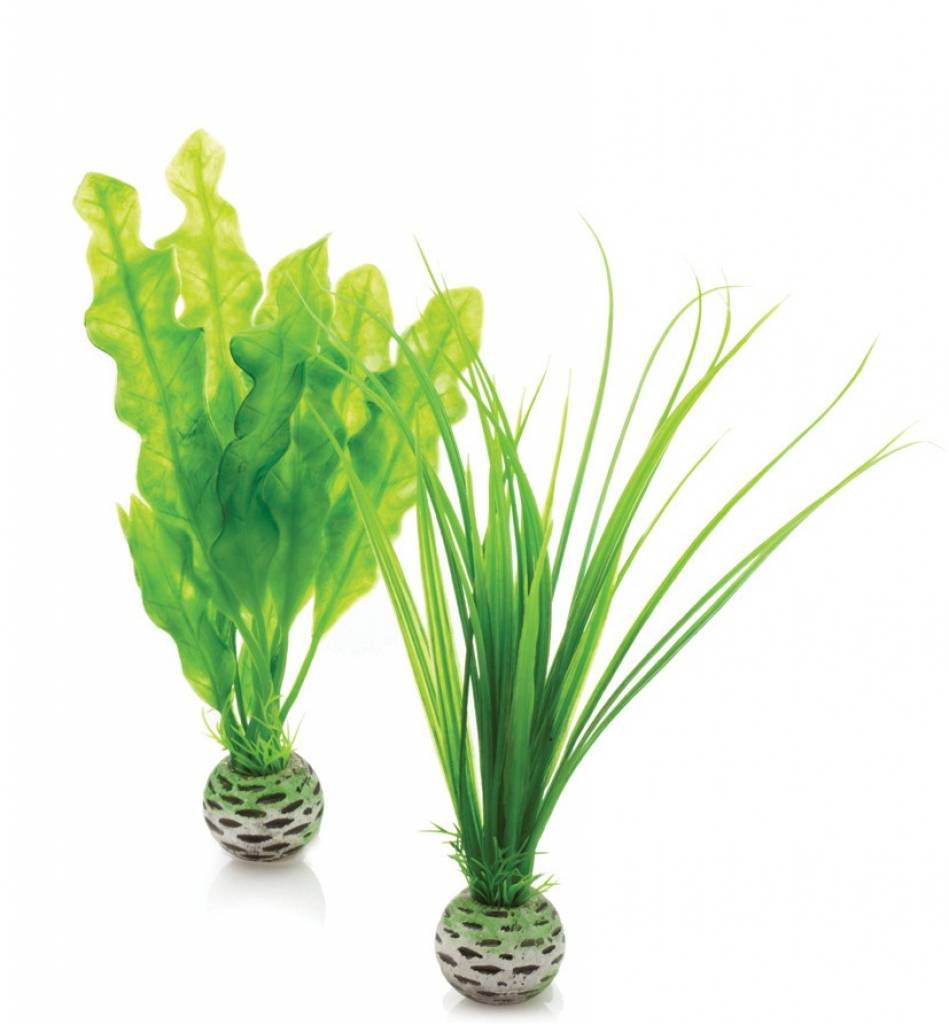 Easy plants 2x small groen | kunstplanten aquarium