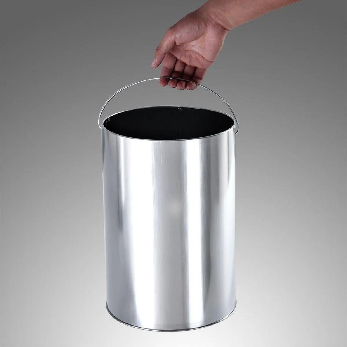 Helloshop26 Cendrier extérieur avec poubelle 30L
