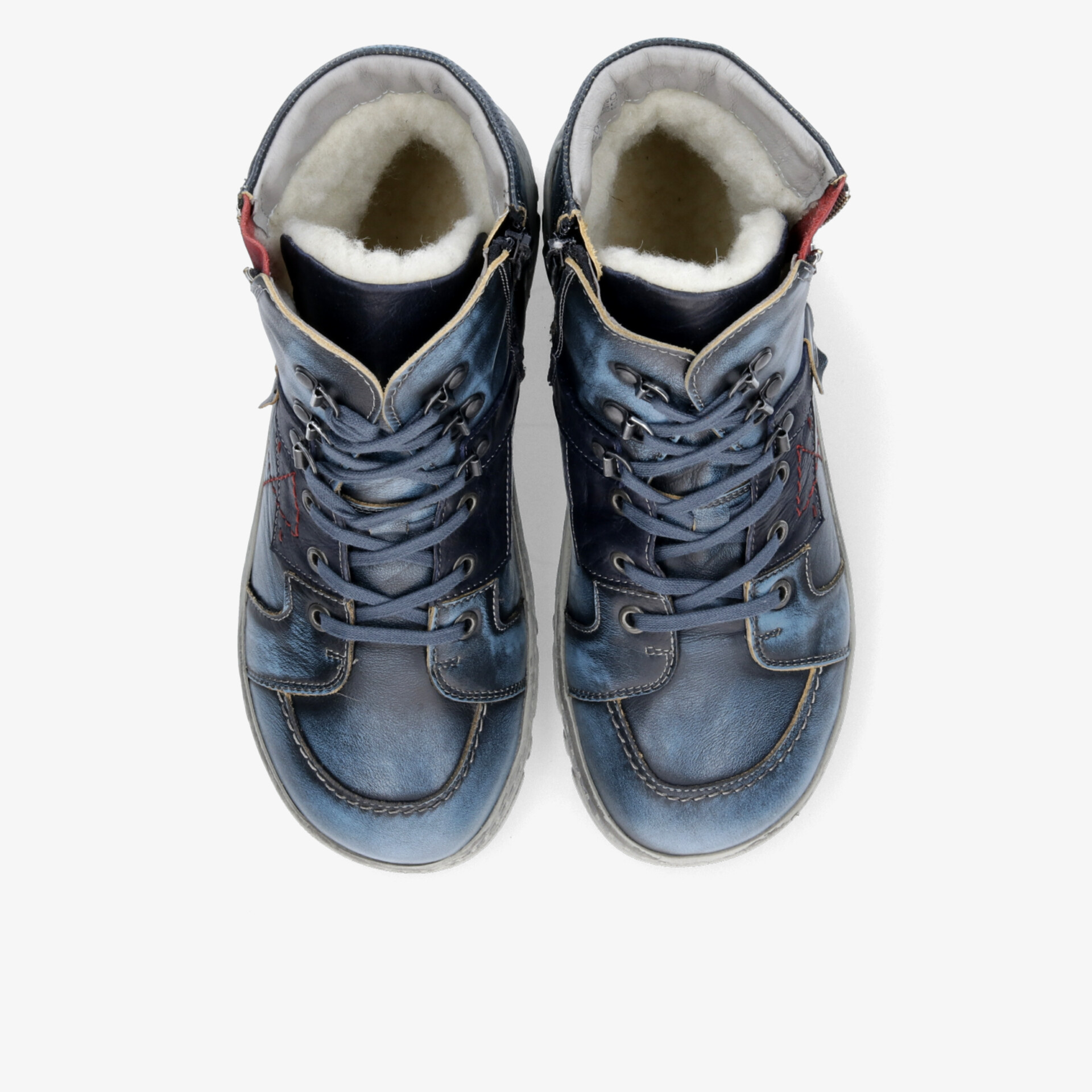 KRISBUT Damen Schnürstiefeletten blau