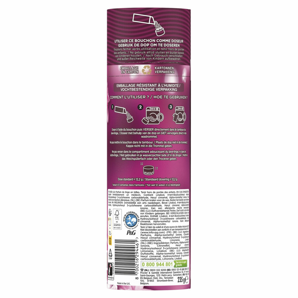 Lenor In-Wash Geurbooster Jasmijn & Rose de Mai 19 wasbeurten235 gr