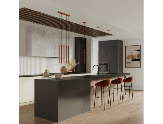 SOLLUX LIGHTING - Suspension Lampe suspendue pastelo 3 rouge ocre