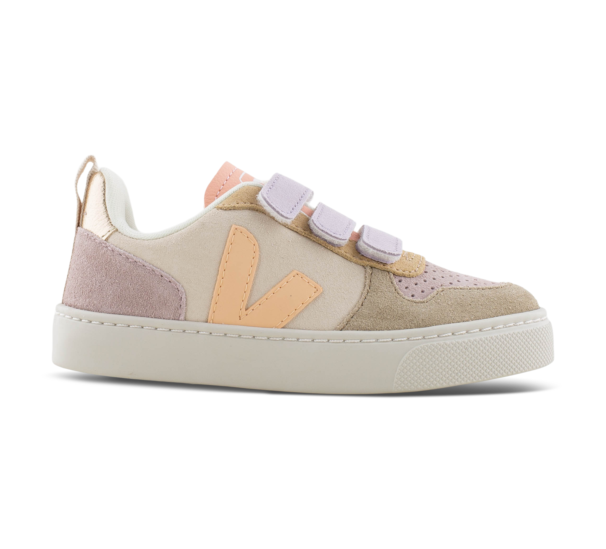 Veja Small V-10 - Klettschuhe beige/taupe