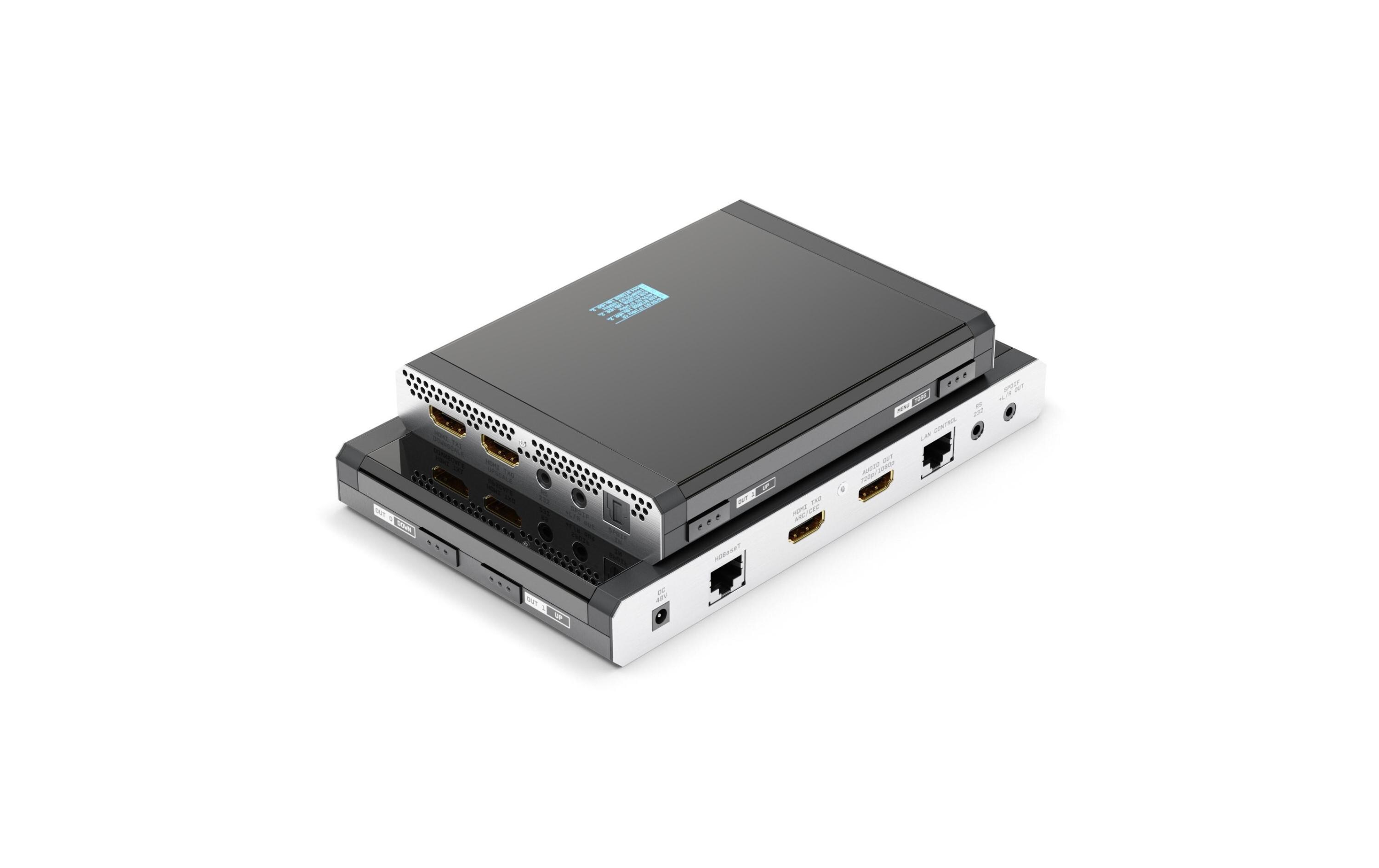 Matrix Switcher Maestro HDMI HDBaseT<br>Maestro - 4x2 4K 18Gbps HDMI HDBaseT Matrix Switcher mit Scaler