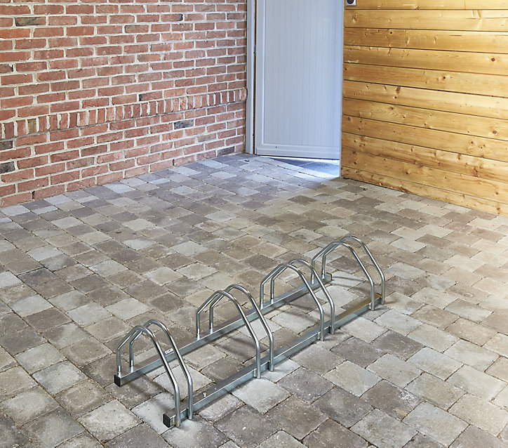 Râtelier pour 4 vélos L. 117 cm Mottez acier