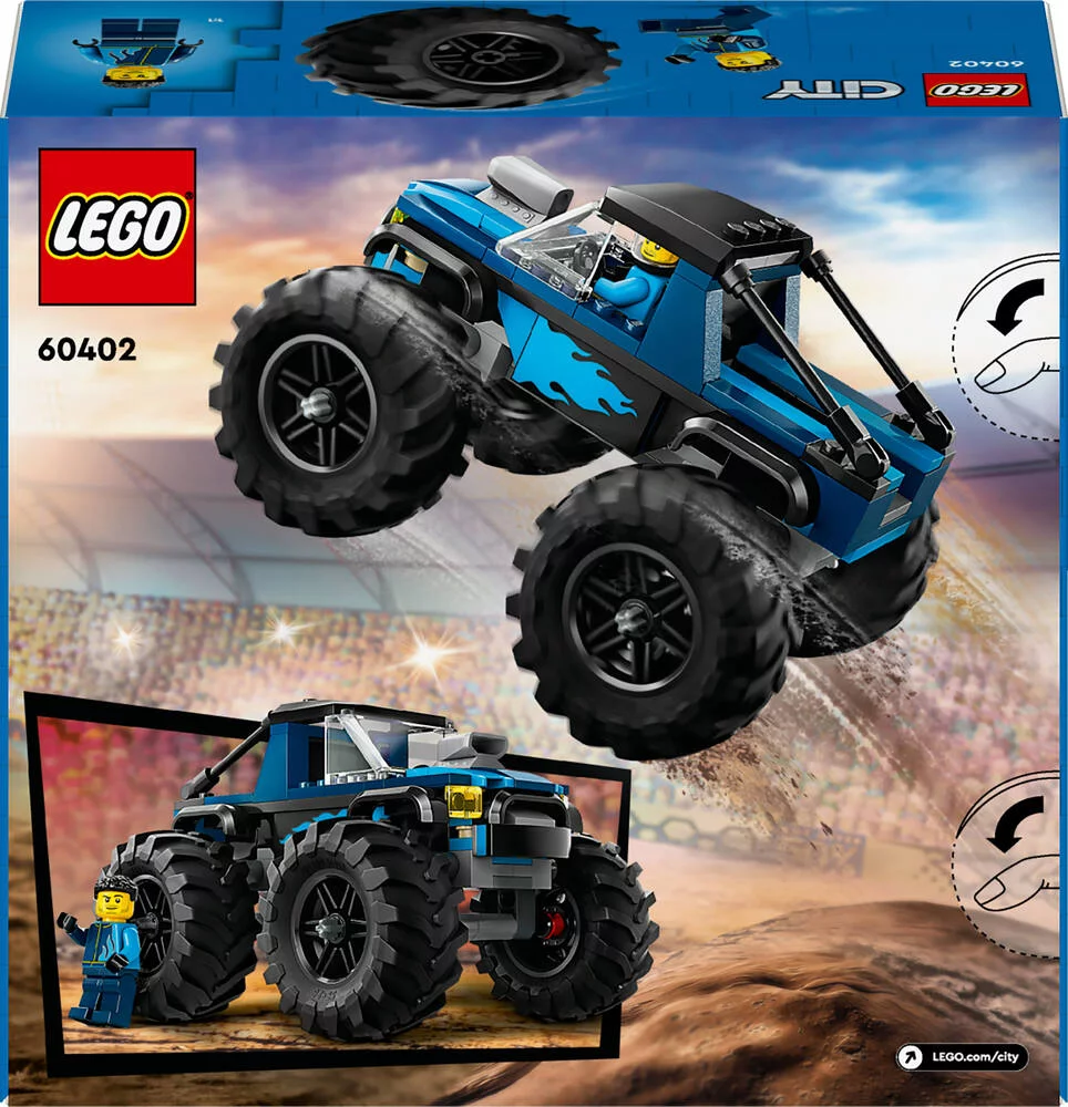 LEGO®CITY 60402 - LE MONSTER TRUCK BLEU
