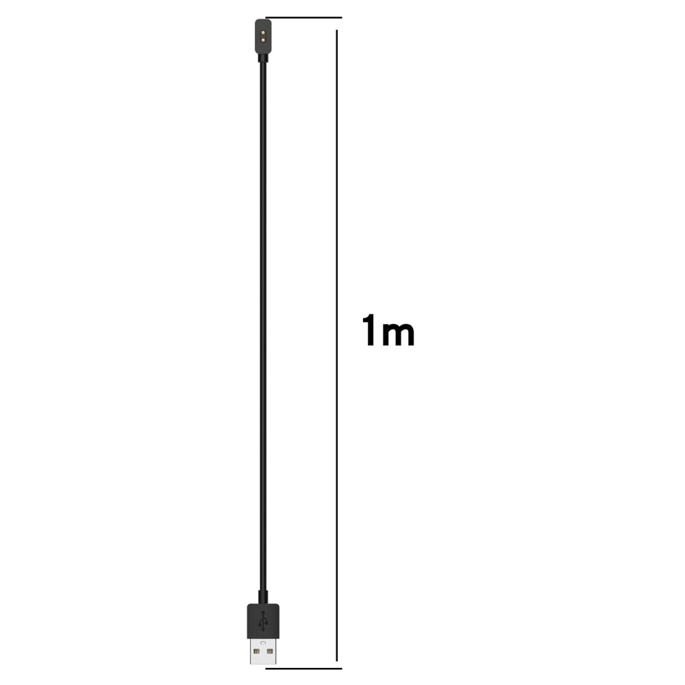 (1m) Magnetisches USB Ladekabel für Xiaomi Mi Band 8 / 9 / Redmi Smart Band 2 - Schwarz