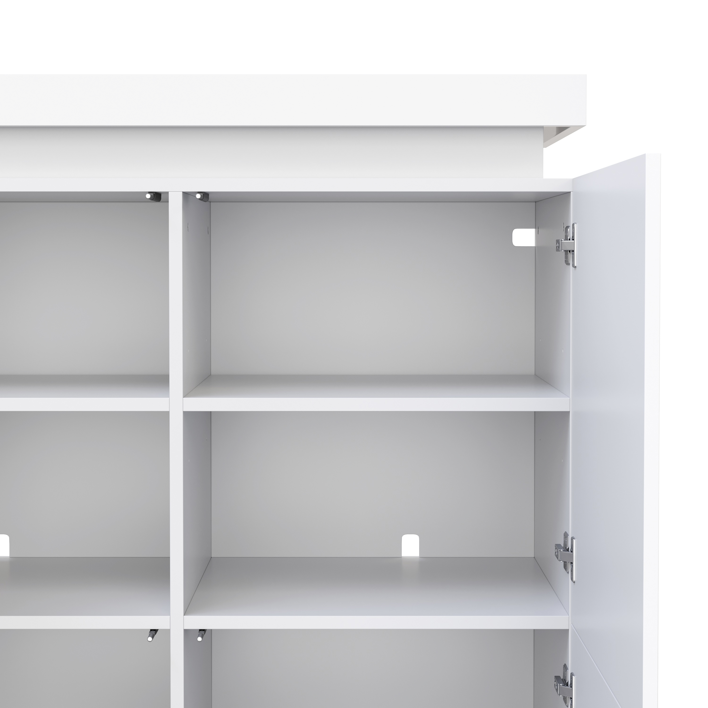 Kommode LED ENRICO 96 x 125 cm weiss