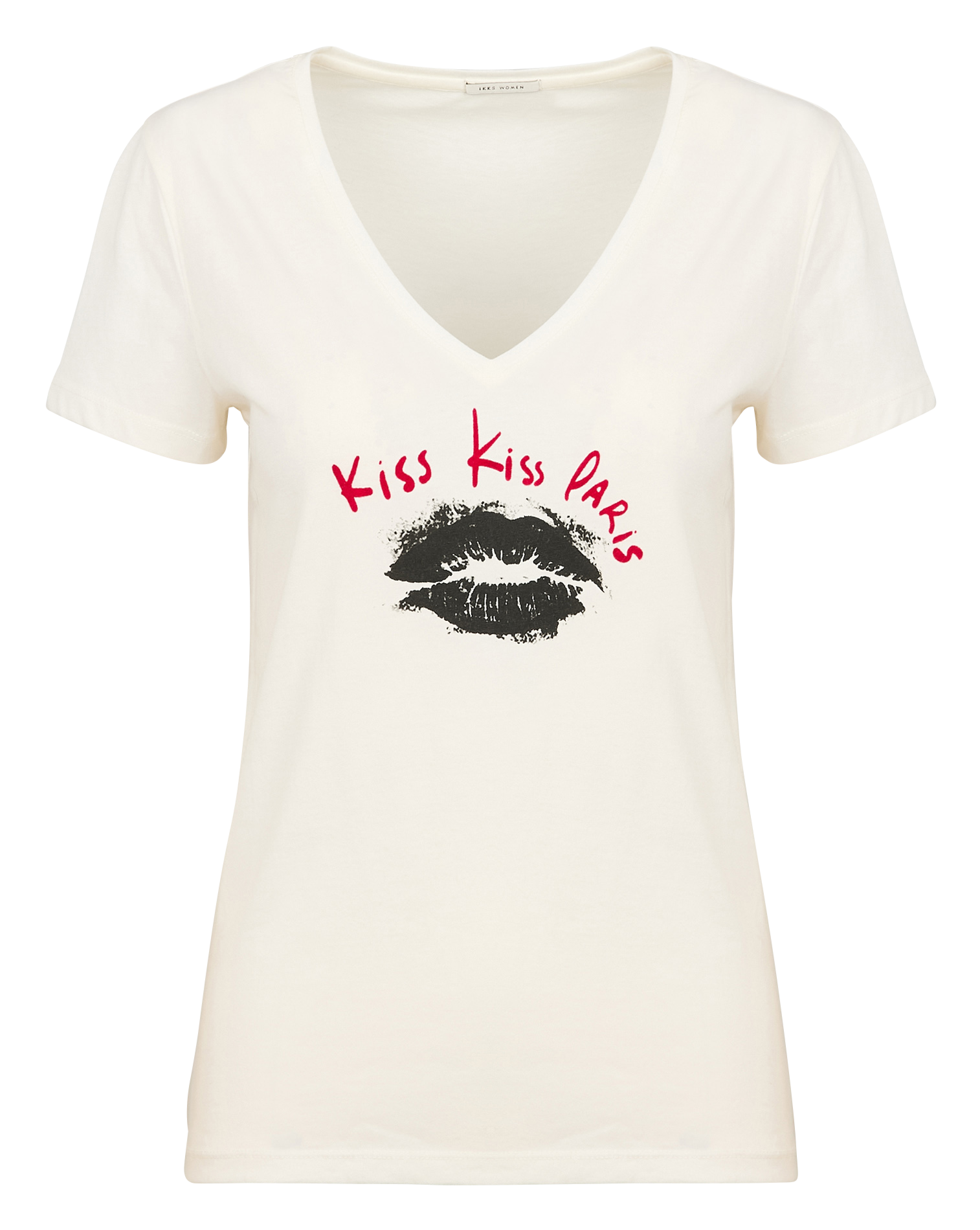 Tee-shirt droit en coton mélangé | Blanc