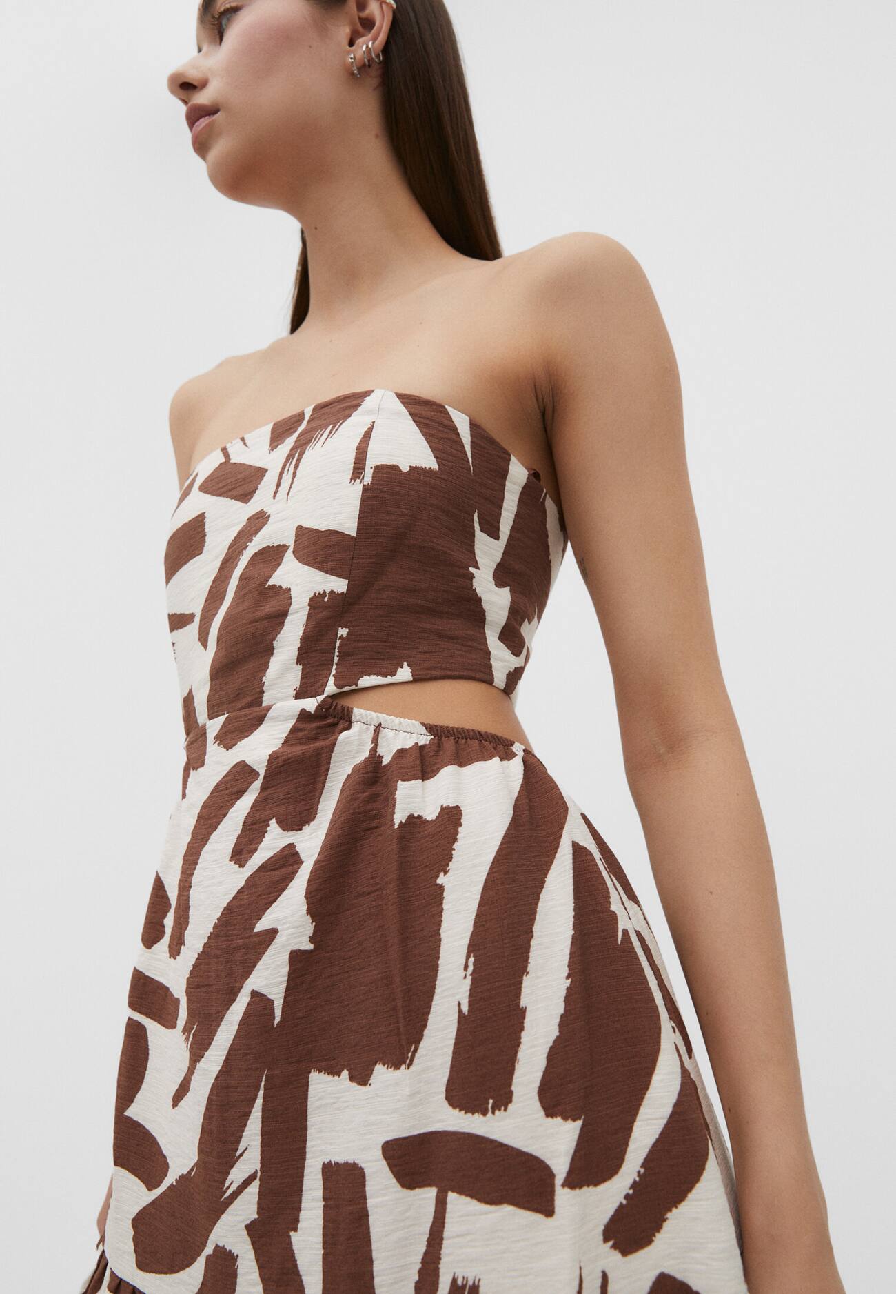 Vestido midi estampado