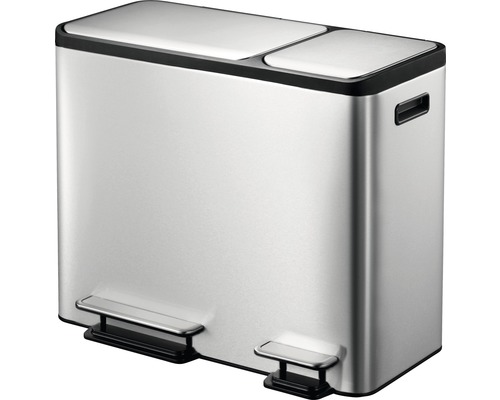 EKO pedaalemmer EKO Casa aantal vakken 3 2x 15 liter 1x 15 liter zilver