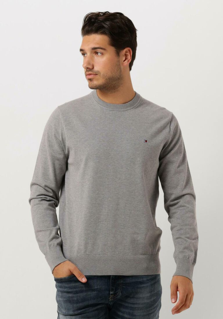 TOMMY HILFIGER grijze tommy hilfiger trui 1985 crew neck sweater