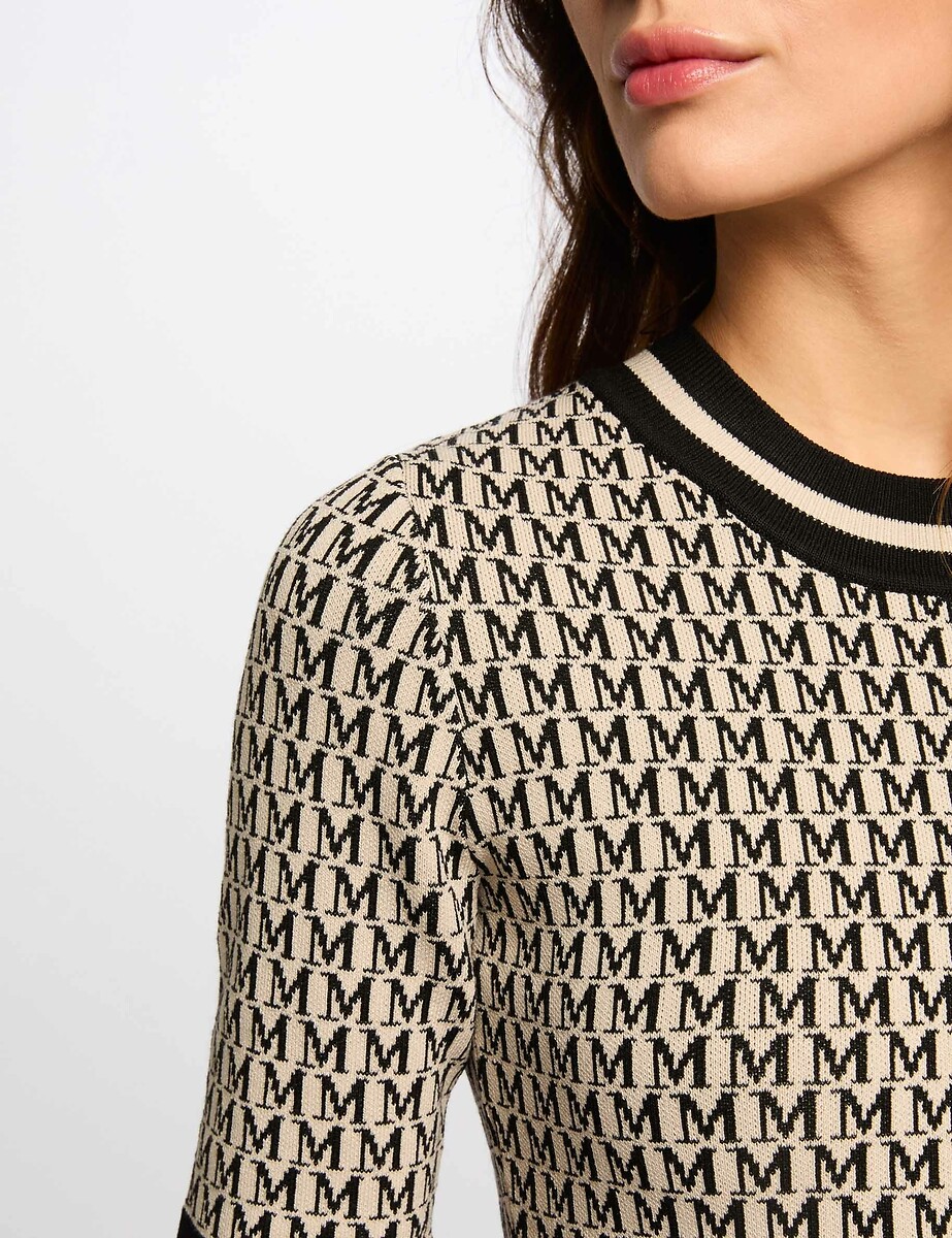 MORGAN<br>Vestido curto de malha ajustado