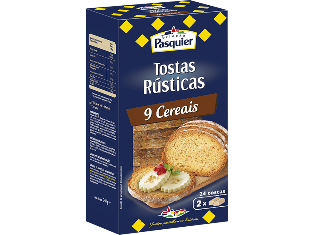 TOSTA PASQUIER RÚSTICA BRIOCHE CEREAIS 240G